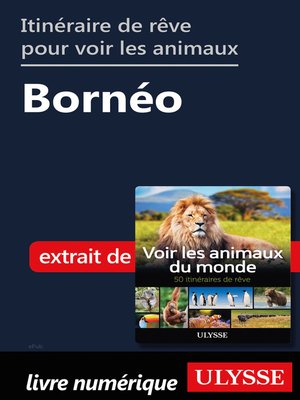 cover image of Itinéraire de rêve pour voir les animaux-- Bornéo